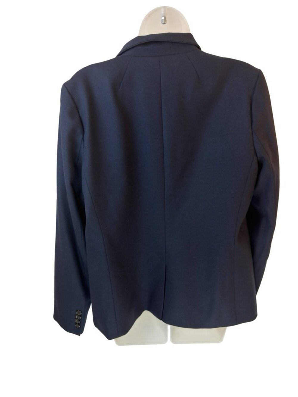 J.Crew Navy Blue Wool Blend Single Button Blazer Size 14 - Picture 7 of 14